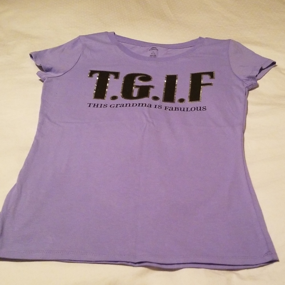 3 for $25 Never worn lilac "grandma"tee shirt